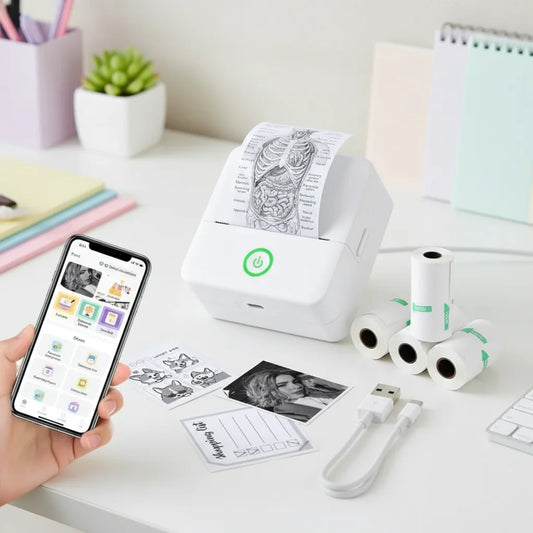Mini Pocket Printer – Print direct foto's en stickers